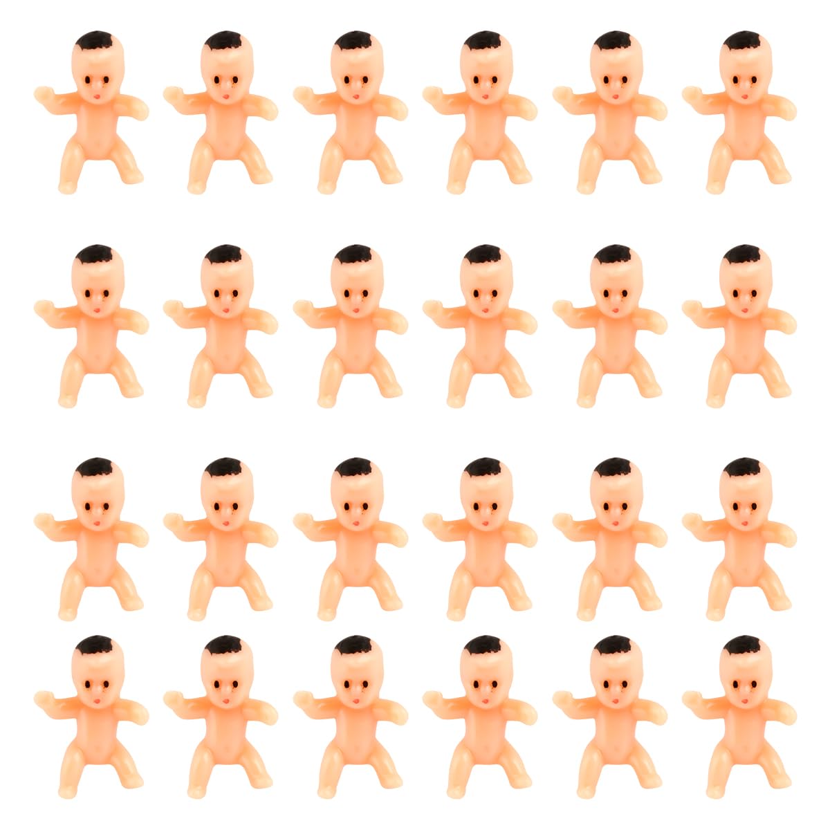 Lotsdonxia 36PCS Baby Shaped Birthday Accessories Mini Plastic DIY Decorations Suitable for Holiday Gifts Desktop Decorative Ornaments