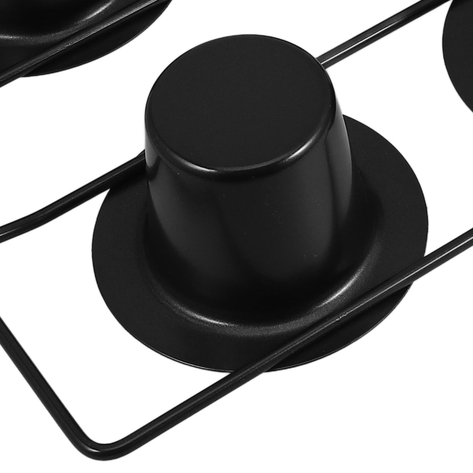 TOYANDONA Antihaftbeschichtete Tiefe Backform aus Dickem Kohlenstoffstahl 6-tassen Muffinform in Schwarz für Muffins und Cupcakes für Familienfeiern und Heimküchen