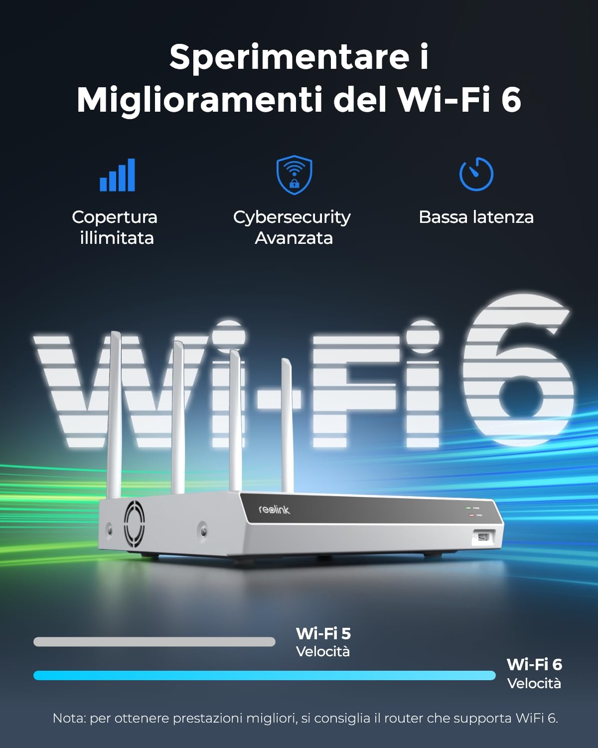 Reolink 4K 12CH NVR, Dual-band Wi-Fi 6, HDD 2TB Integrato (Ricondizionato) | H.265, Supporta le Telecamere Wi-Fi e a batteria (tranne la telecamere 4G), Accesso Locale e Remoto, RLN12W Bianco