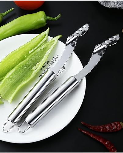 Miniatura 7 de Herramienta descorazonadora de frutas y verduras, juego de descorazonador de acero inoxidable multifunción y removedor de picaduras para manzana,