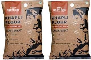 Two Brothers Organic Farms Khapli Atta (Emmer Long Wheat Flour), Stoneground - 10Kg