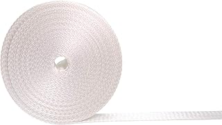 Devobunch Correa de nailon de 1 pulgada, rollo de cincha de nailon resistente de 10 | 25 yardas, correas de nailon duraderas para equipo de interior o exterior, manualidades, reparación, 15 colores