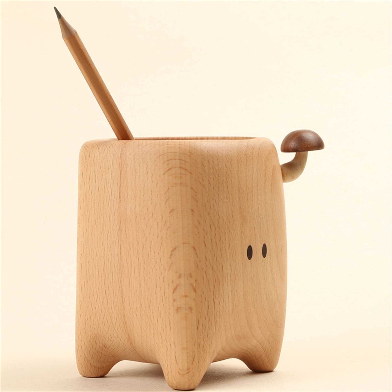 Pot à crayons en bois de hêtre pour bureau, baguettes, vaisselle, multi-usages