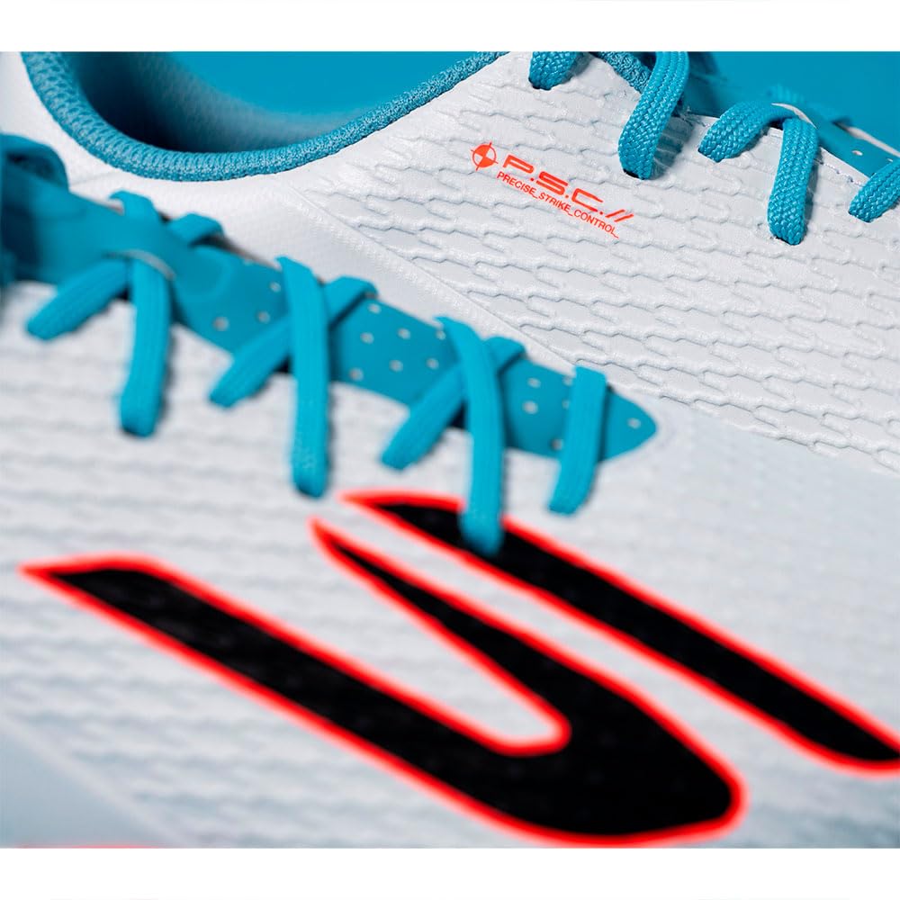 Skechers Męskie buty piłkarskie SKX_2 Club TF Turf, białe syntetyczne/turkusowe syntetyczne/różowe Tr, 40 EU