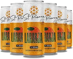 Combo Pack 6 latas Refrigerante Diet Zero Açúcar 310ml Pierre (Laranja)