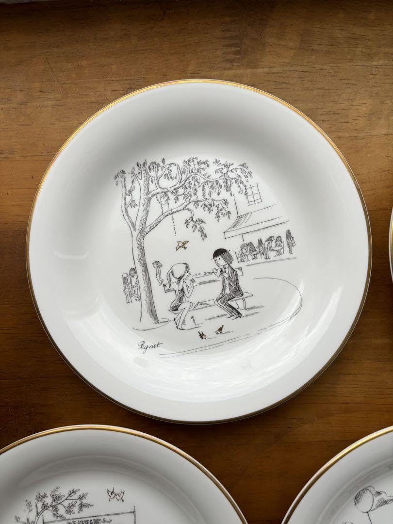 レイモン　ペイネ　絵皿　小皿 Amazon.co.jp: レイモンペイネ皿 プレート皿 絵皿 5枚セット : おもちゃ