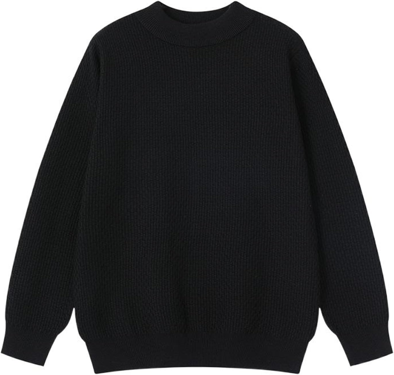 Korean Men's Autumn and Winter Round Neck Sweater Knitted Thermal Inner Long-Sleeved top