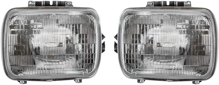 KarParts360 For 1997 1998 1999 2000 2001 Jeep Cherokee Headlight Assembly Driver and Passenger Side | Pair | CH2500104 | CH2501104 | 56001279 | 56001278