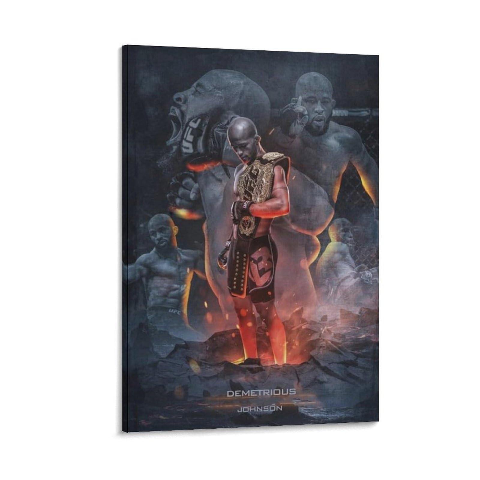 FCOIN Demetrious Johnson Canvas Poster Poster Cool Artworks Painting Wall Art Canvas Prints Hanging Picture Posters 16x24inch(40x60cm)