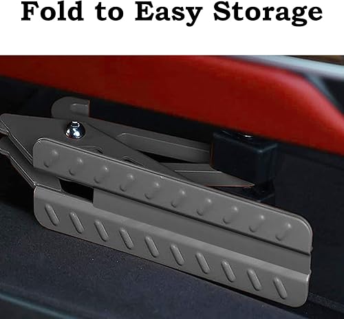 Miniatura 7 de COWVIE Escalón plegable para puerta de auto Escalón para acceso al techo del vehículo para ambos pies, Escalera para la mayoría de SUV, Camiones,