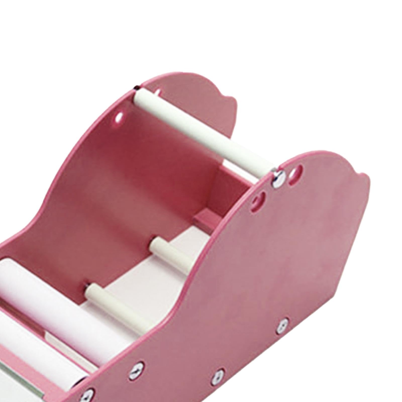 Sharplace Dispenser di Nastro Adesivo Attivabile con Acqua, Dispenser Portatile di Nastro Adesivo per Imballaggio E Macchina Sigillatrice per Scatole di Imballa, rosa