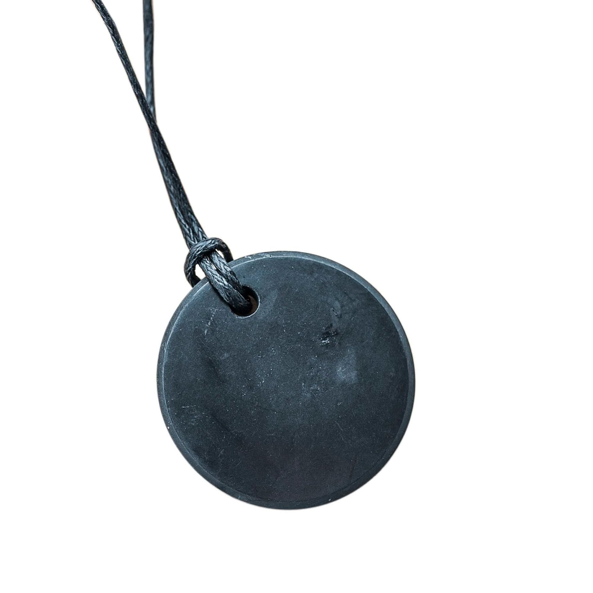 Karelian HeritageShungite Stone Pendant for Chakra Balancing, Root Chakra Healing, Spiritual and Protective Necklace