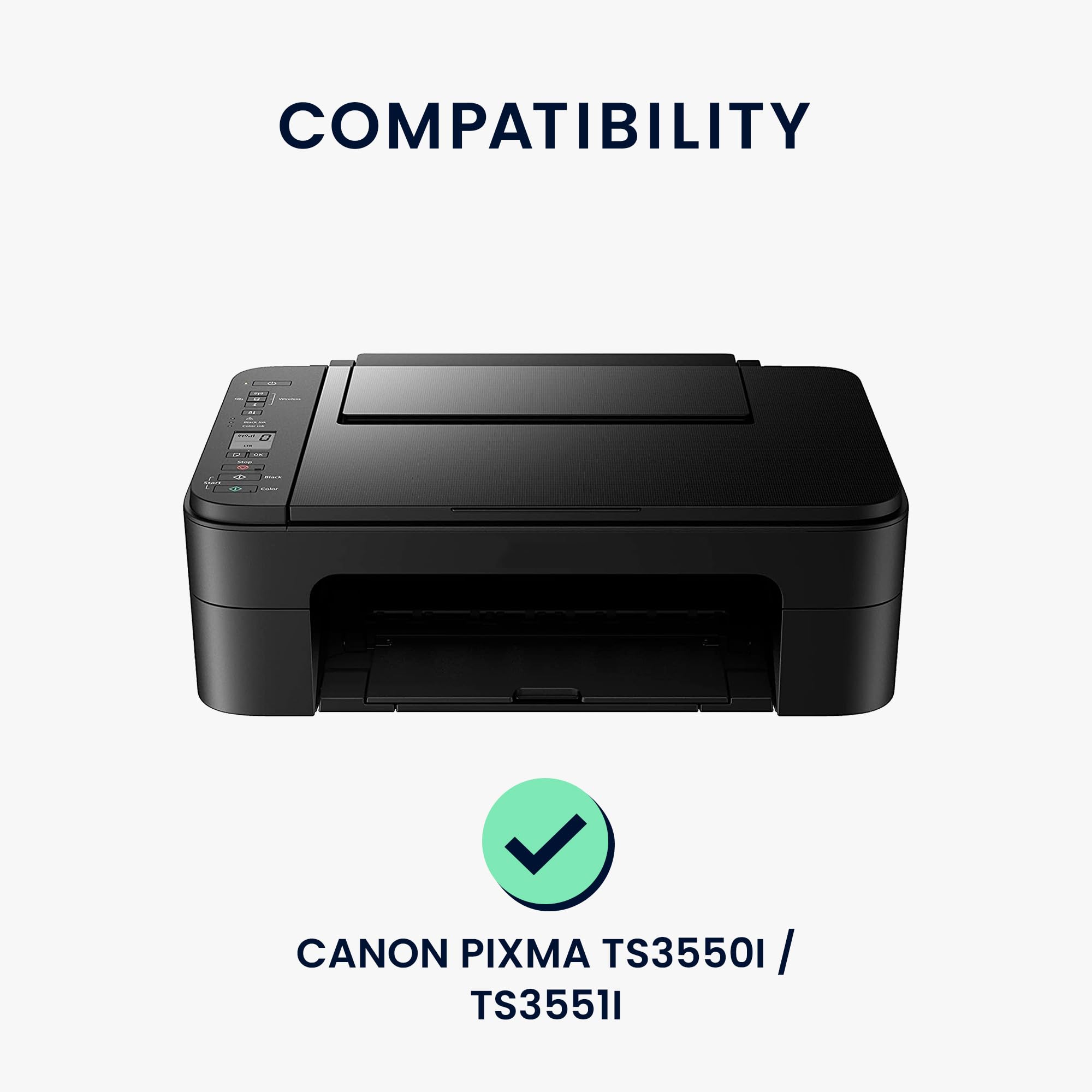 Kwmobile Housse compatible Canon PIXMA TS3550i TS3551i, Protection imprimante gris clair