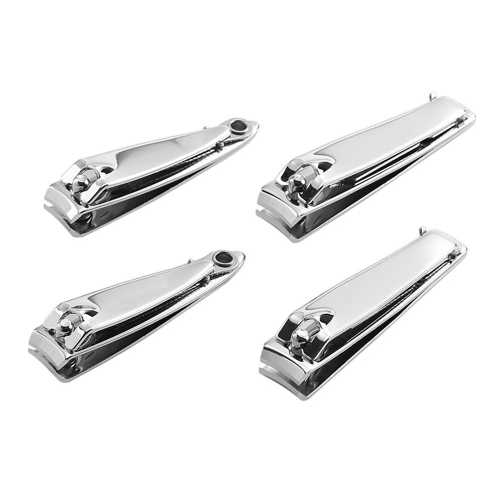 Condition photo showing New/Like New for 4 Pcs Nail Clippers for Fingernails and Tonenail by QLL - Swing Out Nail Cleaner/File - Sharpest Stainless Steel Clipper - Wide Easy Press Lever - Nail Cutter