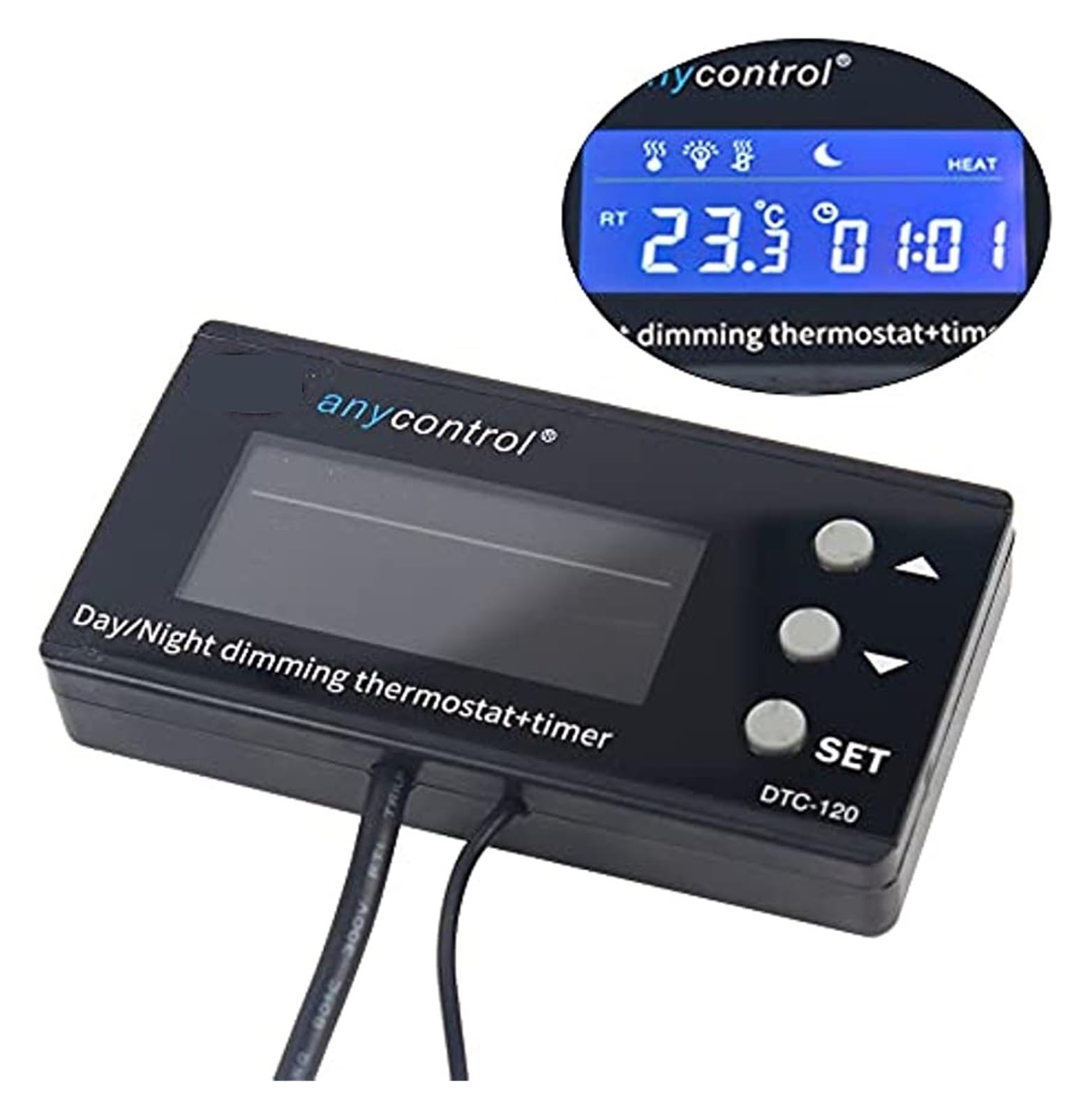 Termostato LCD digital, controlador de temperatura for terrario reptiles Para uso de bricolaje