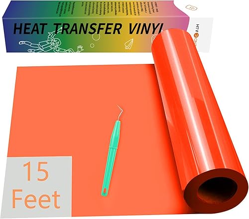 Miniatura 36 de HTVRONT Paquete de 8 vinilos de transferencia de calor HTV de 12 pulgadas x 3 pies para camisetas, vinilo para planchar con 8 colores surtidos