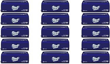 Selpak Professional V Fold Paper Hand Towels, 2 Ply 2250 Sheets Disposable Towels, Interfold White Hand Towels, Super Soft, Strong & Highly Absorbent Hand Paper Towels for Dispenser, Paper Towel