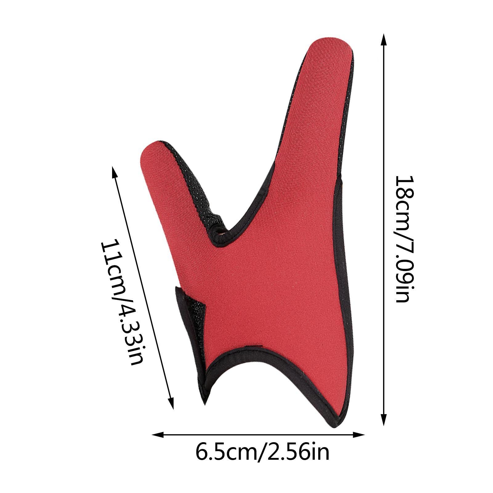 Abonda Guantes de pesca antideslizantes, guantes de pesca de dos dedos, protector de dedos para pesca de surf, equipo universal para hombres y mujeres, accesorios de protección de dedos de pesca