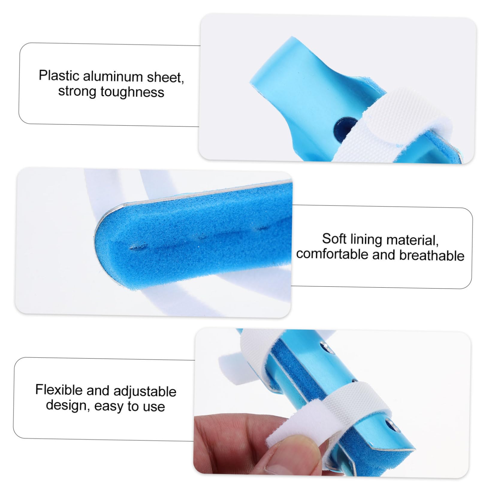 HOODANCOS 3pcs Finger Stabilizer for Broken Finger Fixation Sleeves Breathable Finger Splints Braces Adjustable Design for Finger Deformation Sprain Protection