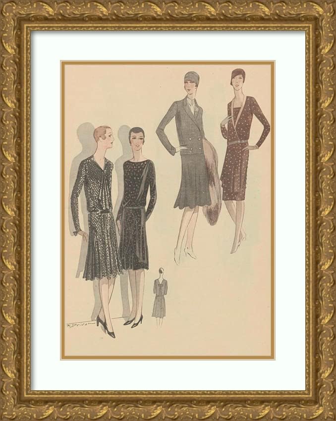 ArtDirect Anonymous 14x18 Gold Ornate Frame and Double Matted Museum Art Print Titled - Art - Taste - Beauty, P. 19 (1928)