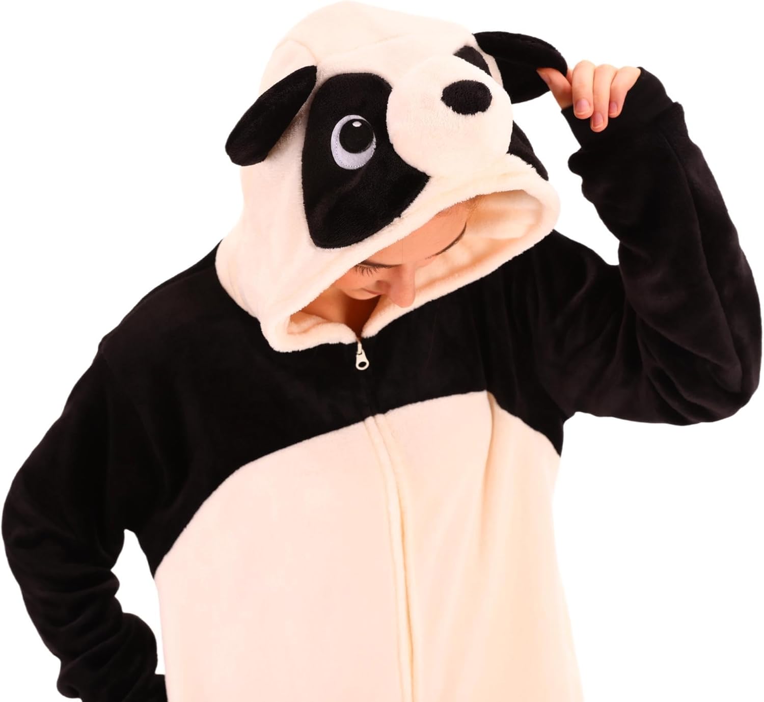 COSUSKET Snug Fit Unisex Adult Onesie Pajamas, Flannel Cosplay Animal One Piece Halloween Costume Sleepwear Homewear - Image 7