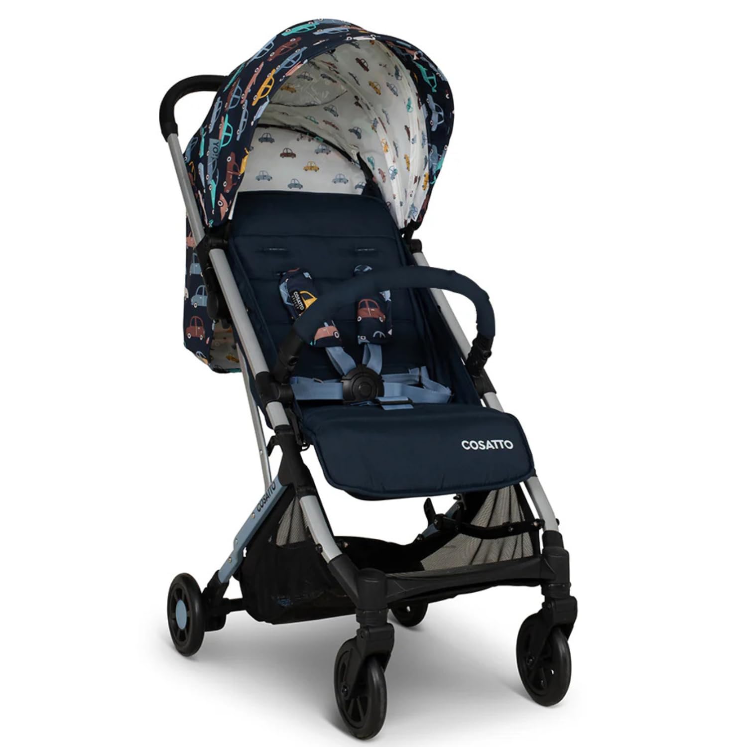 Cosatto Yo Reisebuggy leichter Baby-Kinderwagen kompaktem Faltmaß ab Geburt bis 25kg airline-kompatibel Einhandfalten 8kg Einkaufskorb Beep Beep