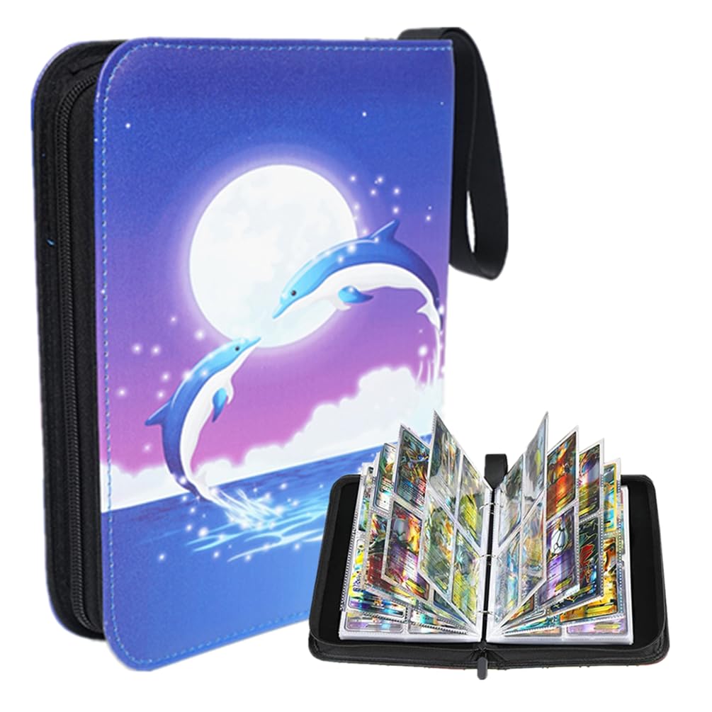 Sammelalbum Für Karten Mit 400 Taschen | PU Leder Mit Reißverschluss | Ideal Für Sport- & Spielkarten