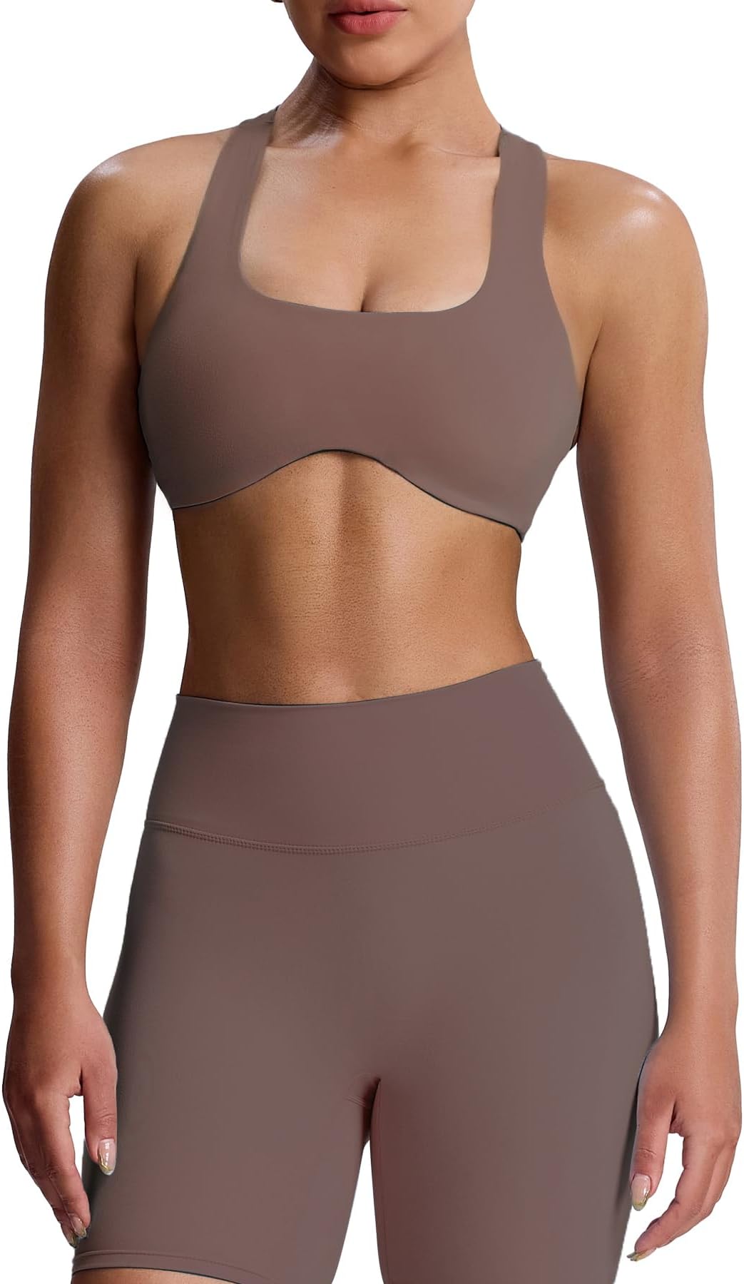 Women's Workout Sports Bras Fitness Define Sculpt Racerback Bra Yoga Crop Tank