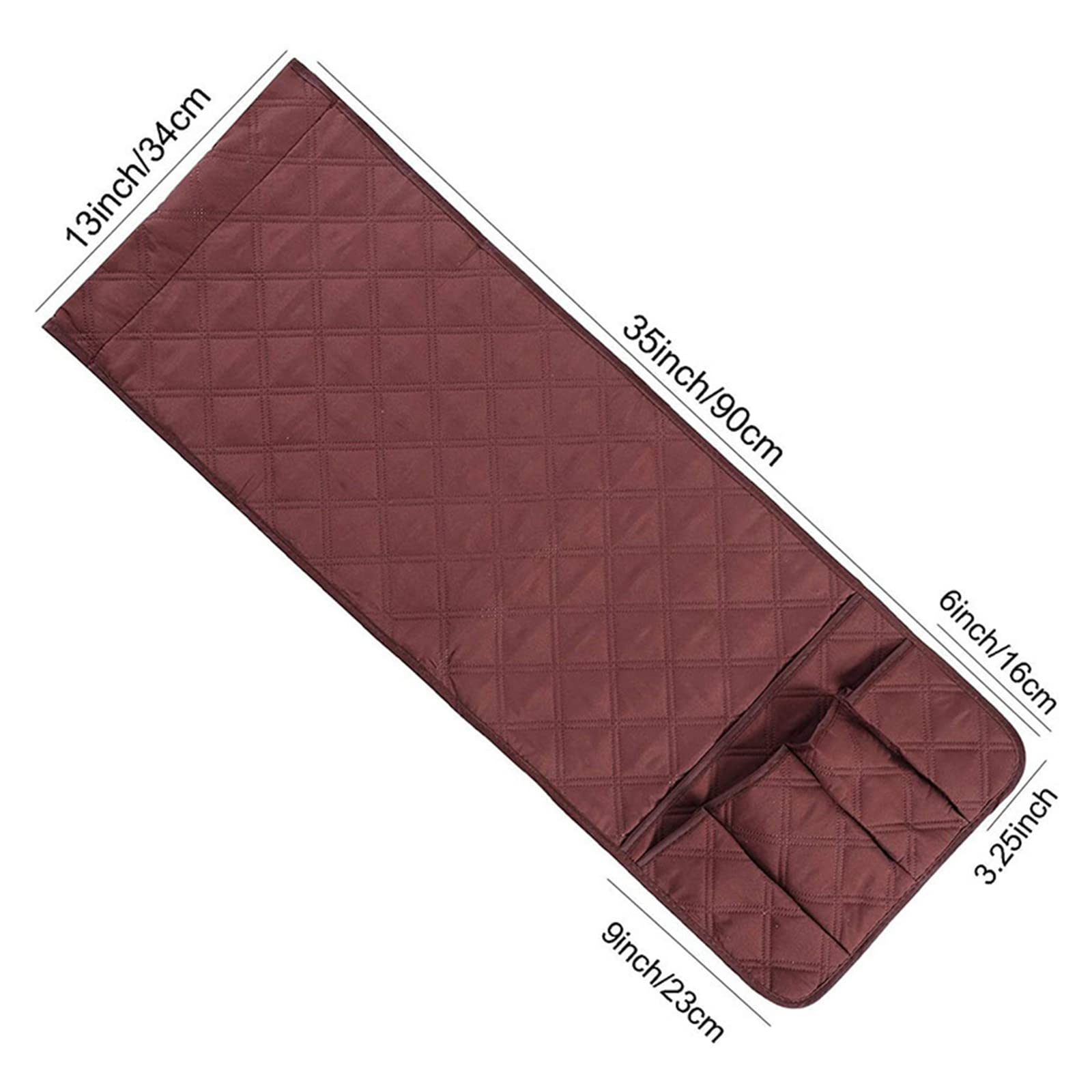 Sofa-Armlehnen-Organizer für Liegecouch mit 5 Taschen, Sessel für Tablets, Telefone, Bücher, Zeitschriften, Emotes – 2 Packungen,Rot