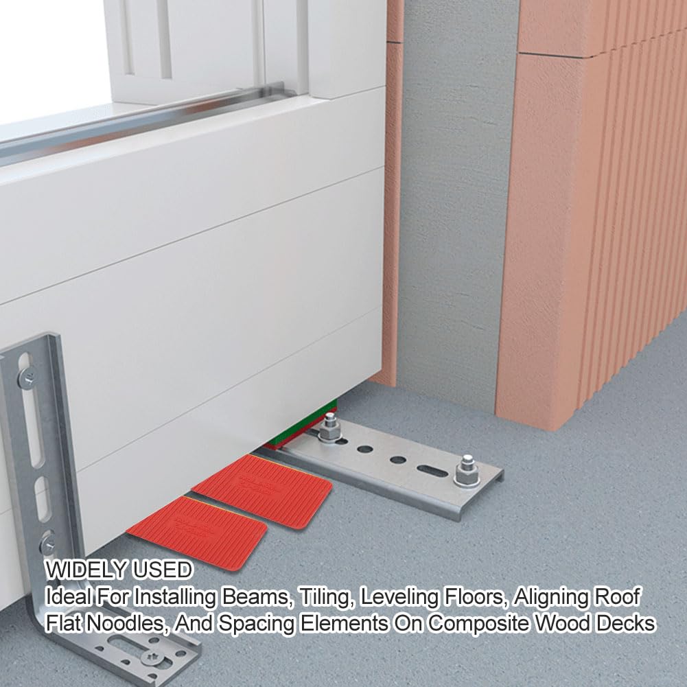 40 Pezzi Spessori In Plastica, Distanziatori In Plastica Da 40x60 mm, Set Di Distanziatori Per Imballaggio Per La Posa Di Piastrelle, Livellamento Di Pavimenti Installazione Di Finestre