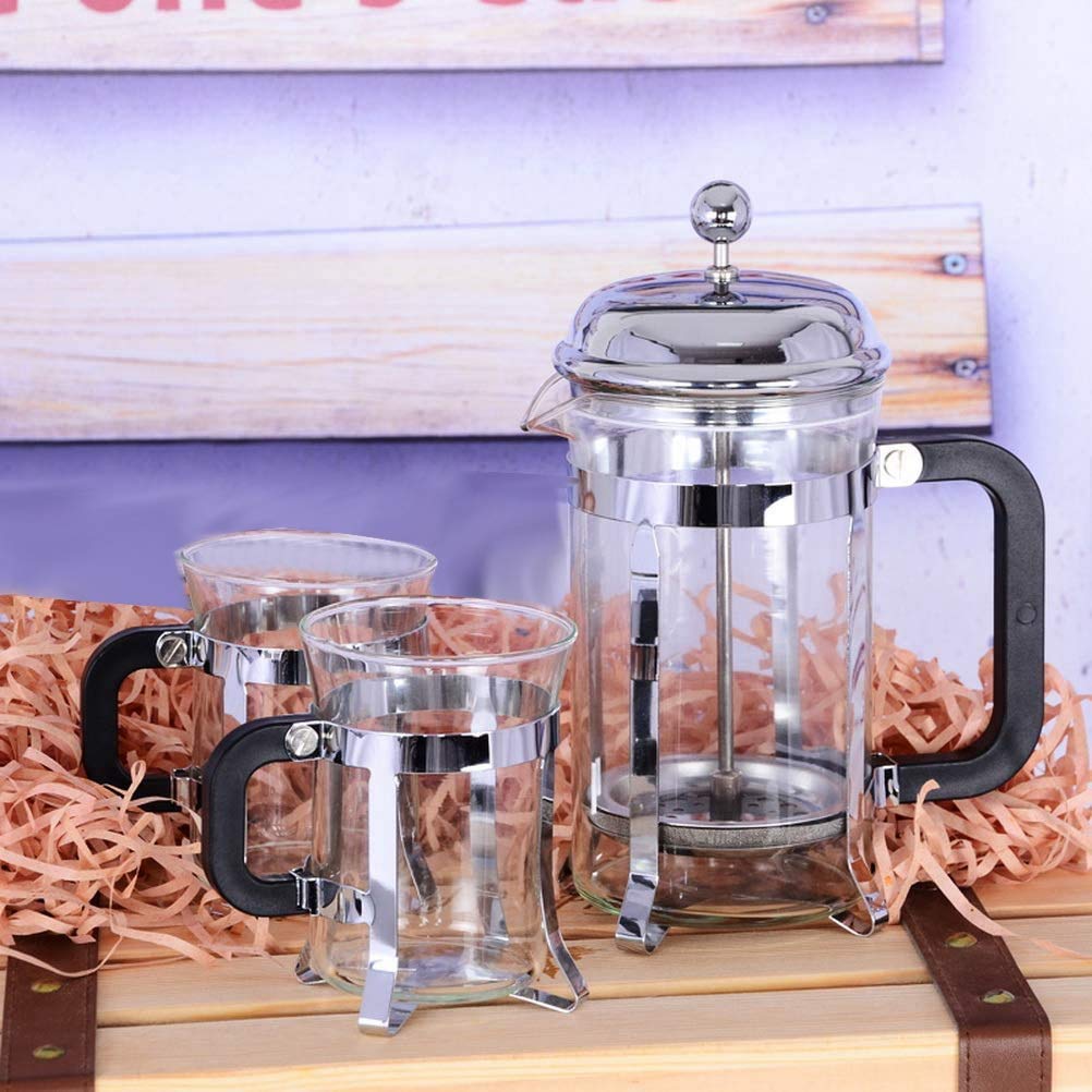 Kit De 4 Filtres Pour Cafetière à Piston 1000 Ml - Acier Inoxydable, Remplacement Complet Filtre + Spirale - 9