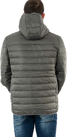 ellesse Lombardy Padded Jacket in Dark Grey XS