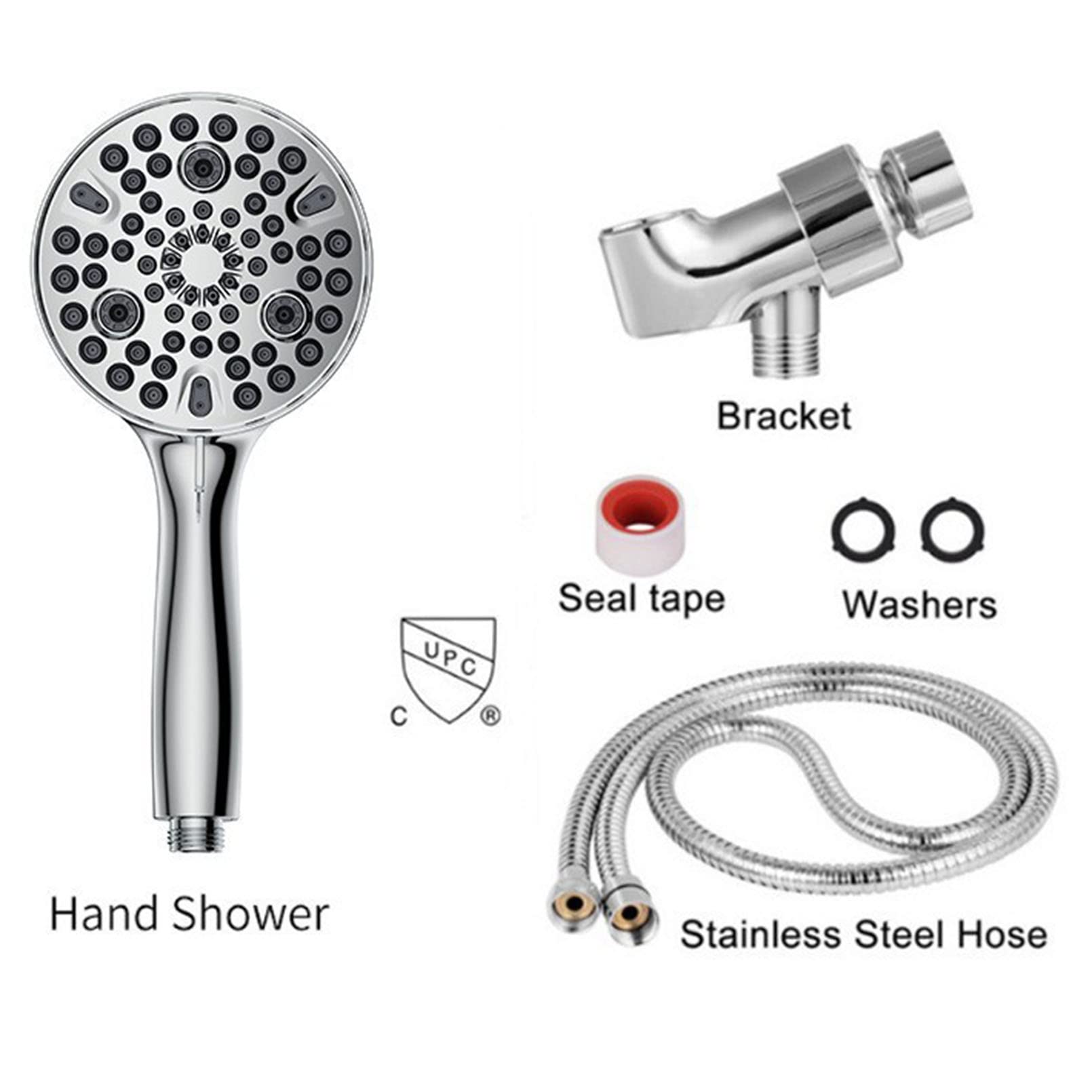 Cabezal de Ducha de Alta presión, 10 configuraciones, Conjunto de Grifo de Pared de Mano Combinado para baño, reemplazo Universal para Sus baños