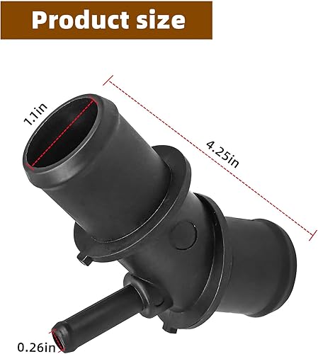 Miniatura 2 de Tubo conector de manguera de refrigerante superior compatible con Toyota Rav4 2009 2010 2011 2012, evita fugas, conector de manguera de refrigerante