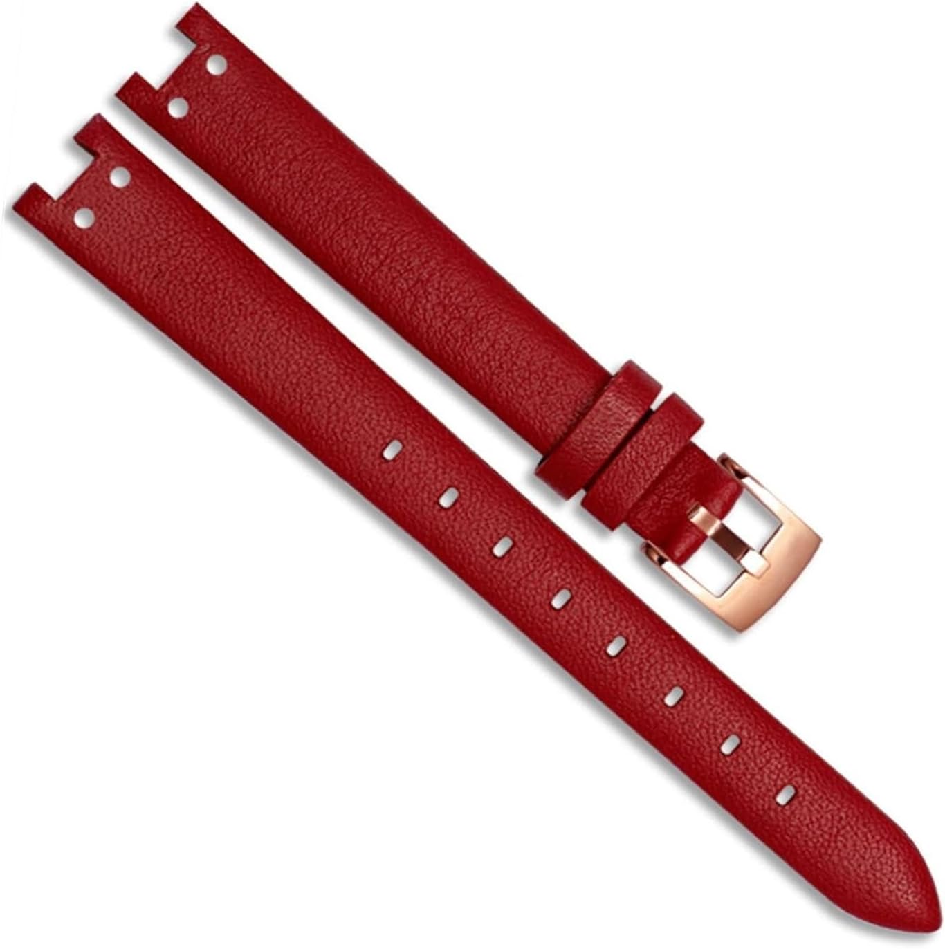 Genuine Leather Watch Strap for Anne Klein Notch AK Girl Simple Elegant Belt Small Dial Retro Band