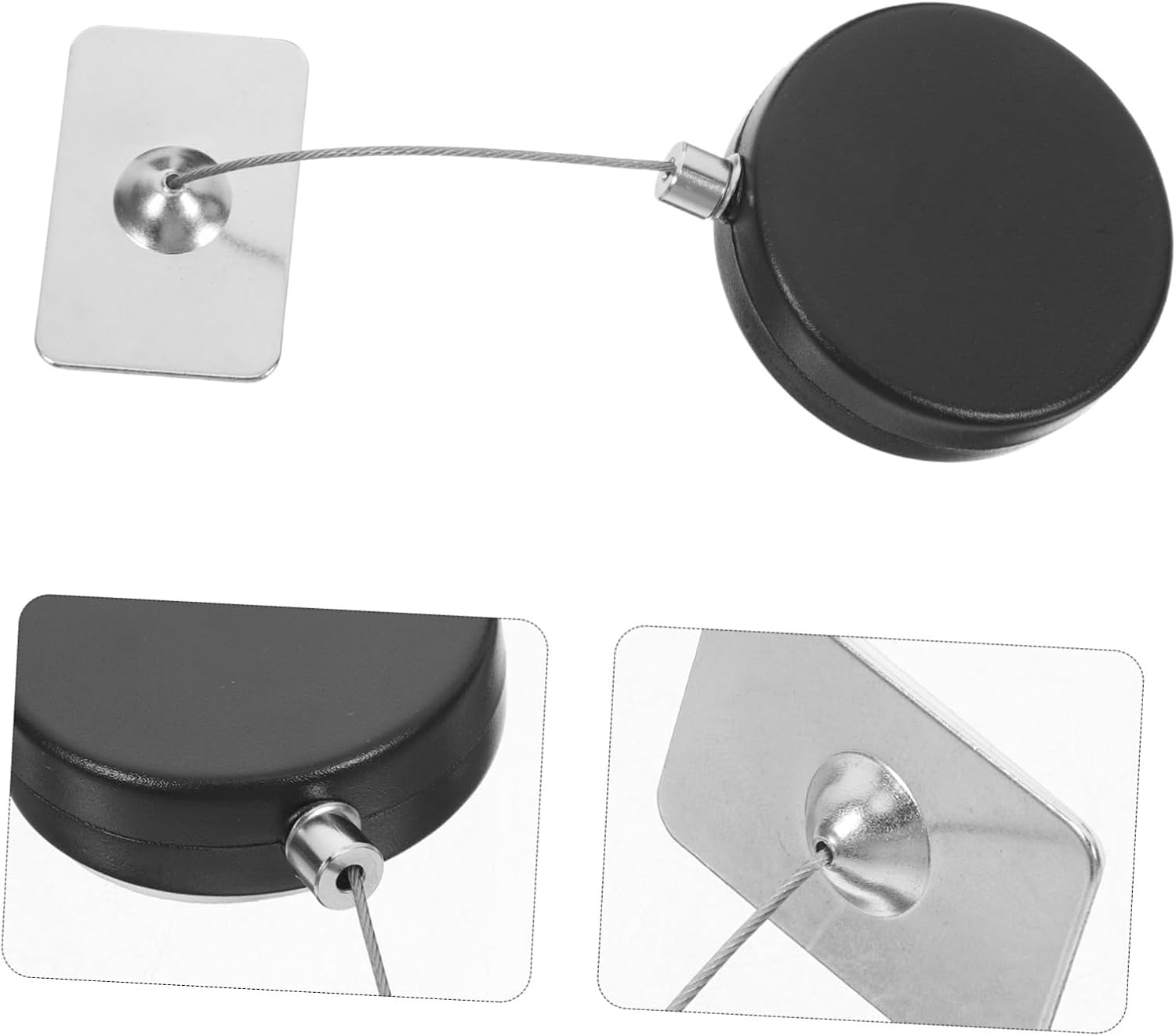 Steel Cable Lock Lock Latch Retractable Anti-Theft Cable for Tv DVD Laptop Wall-mountable Remote