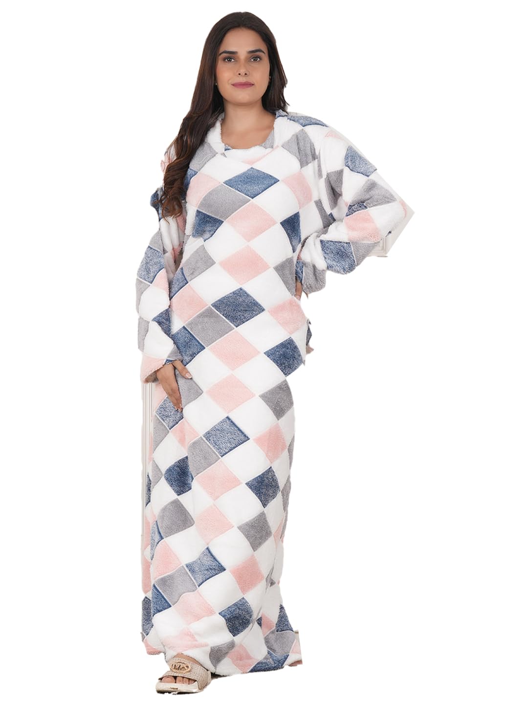 ANGLINA Women's Winter Care Fleno Winter Wear Super Soft Flano Woolen Nighty/Maxi/Nightgown/Nightwear WSR-175 - Review, Price and Buying Guide