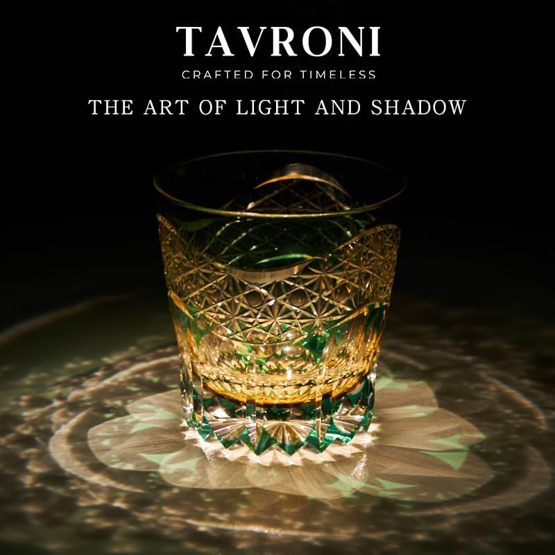 Edo Style Kiriko Whiskey Glasses Set of 2 - Japanese Art Glass Tumblers, Luxury Gift for Couples, Weddings, Anniversary, Perfect for Home Bar & Special Occasions, Crystal Barware with Gift Box - Image 5