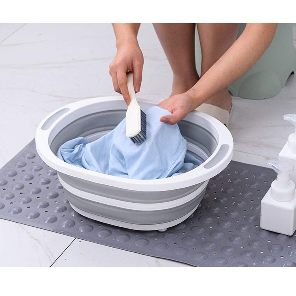 Cubo Redondo Plegable de plástico de Silicona, Ideal para Cualquier ocasión como;Cocina, Exterior, Camping, Senderismo, Pesca, Oficina o Eventos Deportivos. Present