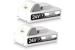 TenHutt 24V 3.0Ah Replacement Battery for Sun Joe, Snow Joe, Power Joe,...