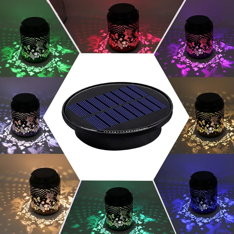 YJFWAL Pezzi di ricambio per luci solari, 8 colori opzionali, diametro 9,5 cm, 10 lumen, lanterne LED, copertura, pezzi di ricambio solari per lanterna solare