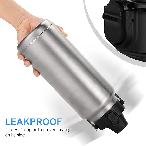 Miniatura 4 de Tapa de popote para botella YETI Rambler de 18263664 onzas, tapa de popote de repuesto para botella YETI Rambler, tapa con pajitas y cepillo y mango