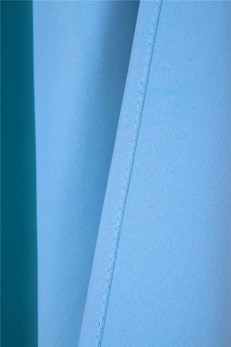 100% Blackout Grommet Panel Insulated Thermal Unlined Window Treatment Curtain Drape 35" Wide x 63" Long (2, K68 Silver Gray)