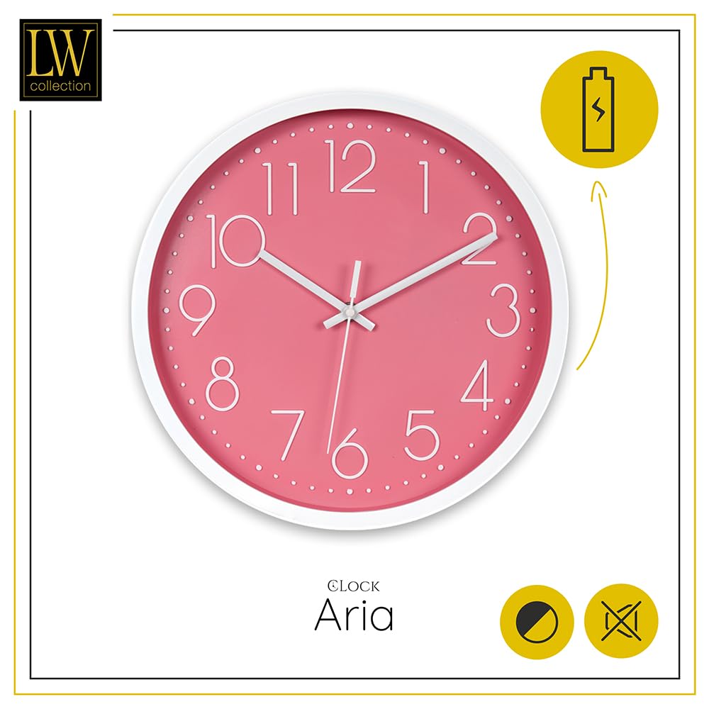 Horloge Murale Silencieuse 30cm - Mouvement Quartz Et Design Moderne