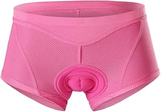 GUOCU Cycling Shorts for Women Cycling Underwear 3D Padded Breathable Mesh MTB Bike Shorts Riding Cycling Biking Underwear Shorts Ladies Quick Dry Anti-Slip Cycling Undershorts Bicycle Underpants