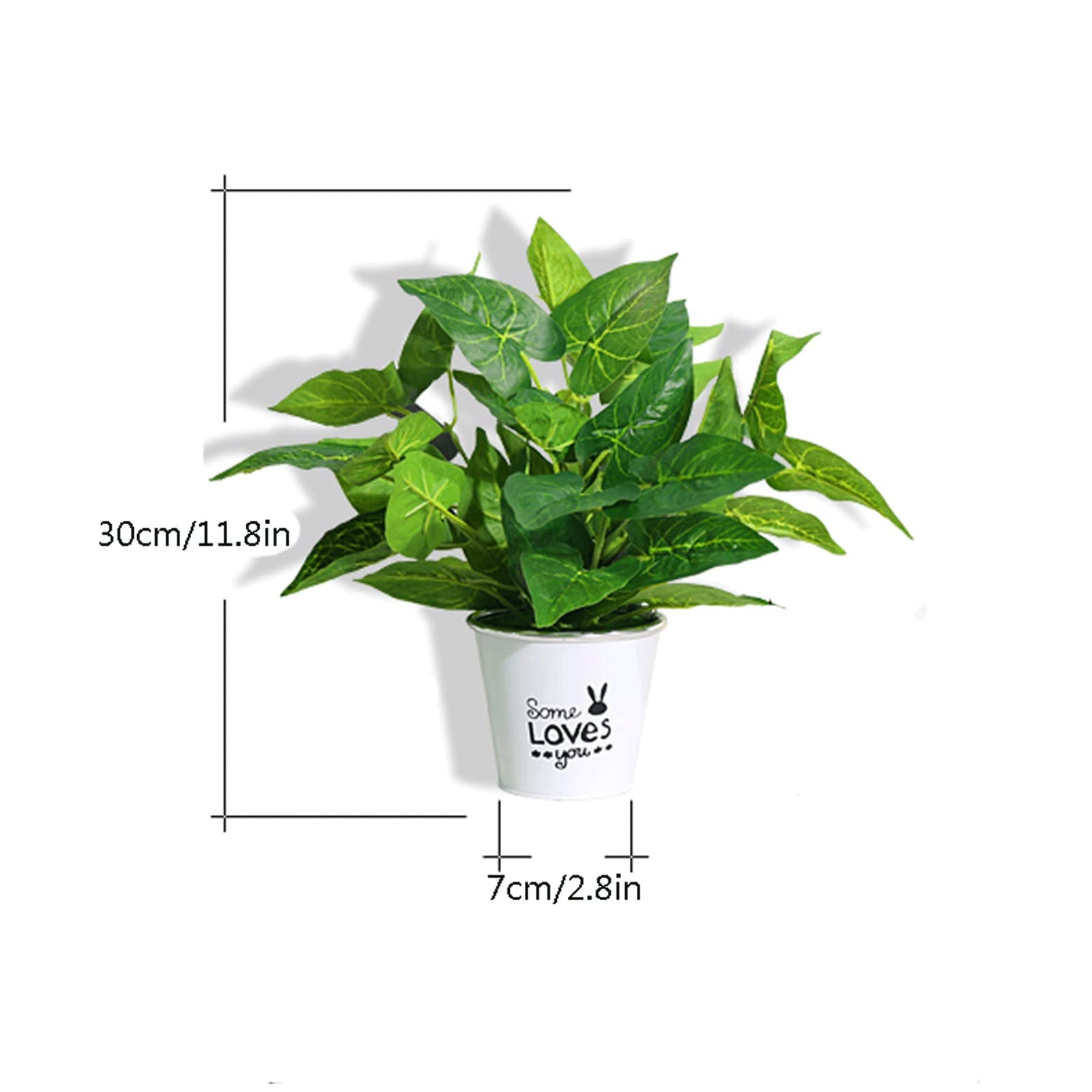 Plantes Artificielles Mini fausse plantes en pot Fake Greening Pot Pot Faux Potoud Herbs Petites plantes intérieures 11.8 "Tall for la pièce maîtresse de décoration de la table en verdure à l'intérieu