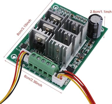 DC 5V-36V 15A 3 Phase Speed Controller Brushless Motor Control Board CW CCW Reverse Switch Motor Driver Control Controller Module