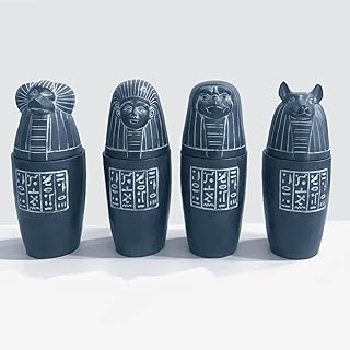Egyptian Theme Guardian Sphinx Decorative Box Classical Small Items Collection Decoration, Color Black