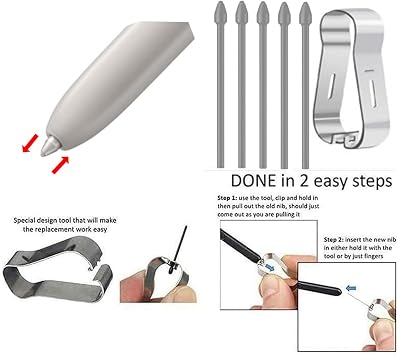 S25 Ultra S Pen Replacement for Samsung Galaxy S25 Ultra 5G All Versions, Galaxy S25 Ultra Stylus Pen + Replacement Tips (Light Gray)