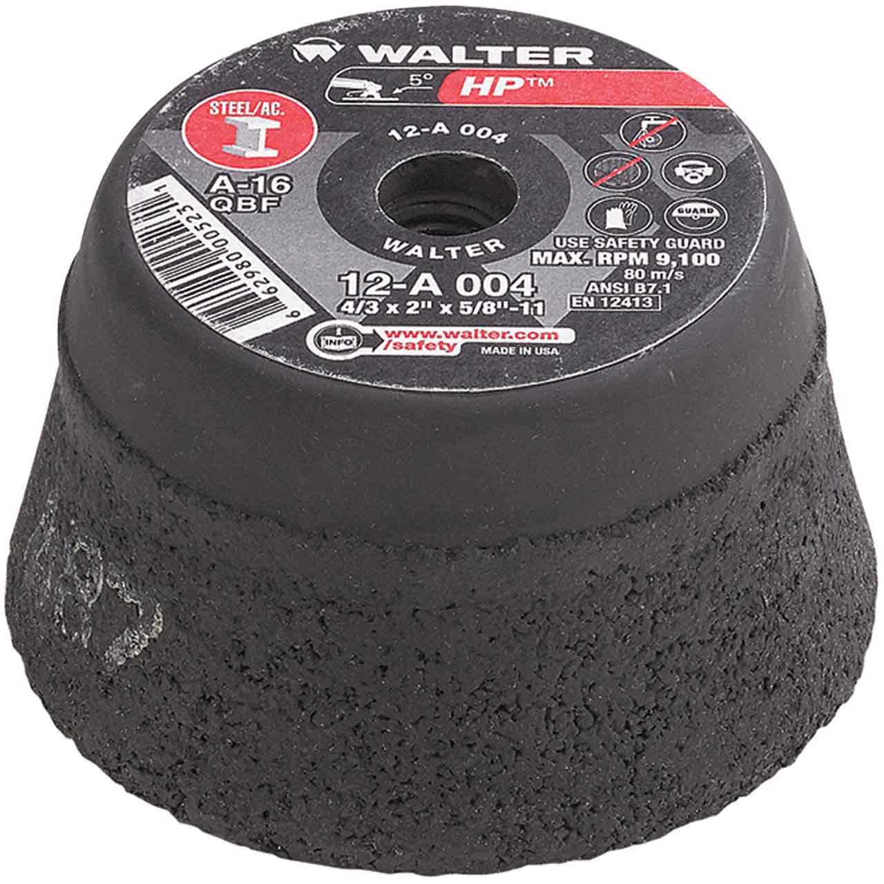 Walter 12A006 HP Cup Grinding Wheel 6